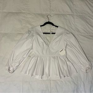 Staud Cotton Poplin Blouse